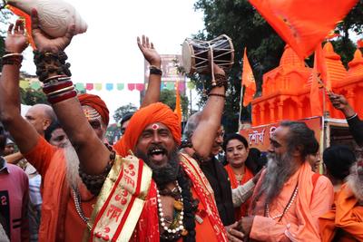 INDIA-PROTEST-to stop the atrocities against Bangladesh's Hindu minority community-stock-photo