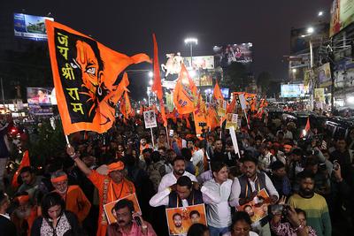 INDIA-PROTEST-to stop the atrocities against Bangladesh's Hindu minority community-stock-photo