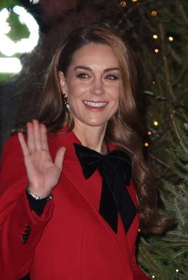 UK Royals at Westminster Abbey carol service-stock-photo
