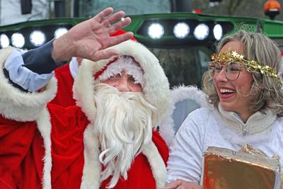 Traditionelle Landung des Nikolaus in Essen Am Nikolaustag, den 6. Dezember 2024 hatte die traditionelle Landung des Nik-stock-photo