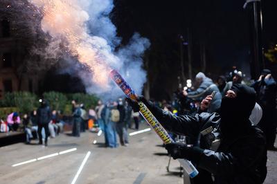 Demonstration of the Georgian opposition-stock-photo