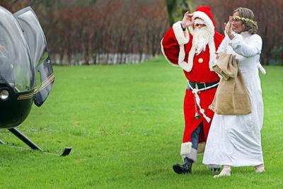 Traditionelle Landung des Nikolaus in Essen Am Nikolaustag, den 6. Dezember 2024 hatte die traditionelle Landung des Nik-stock-foto
