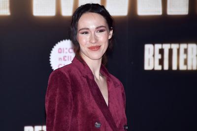 Movie Better Man red carpet-stock-photo