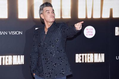 Movie Better Man red carpet-stock-photo