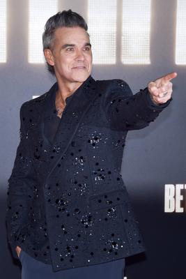 Movie Better Man red carpet-stock-photo