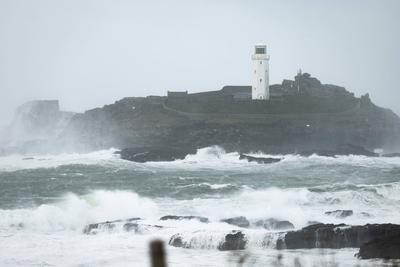 Storm Darragh in Cornwall.-stock-foto