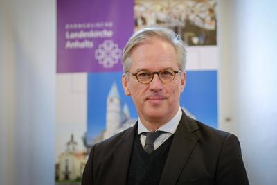 Pfarrer Karsten Wolkenhauer ist der neue Kirchenpraesident der Landeskirche Anhalts-stock-photo