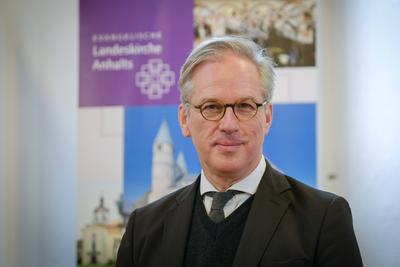 Pfarrer Karsten Wolkenhauer ist der neue Kirchenpraesident der Landeskirche Anhalts-stock-photo