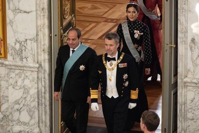 Egyptian President Abdel Fattah al-Sisi visits Denmark - Day 1-stock-foto