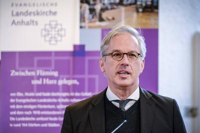 Pfarrer Karsten Wolkenhauer ist der neue Kirchenpraesident der Landeskirche Anhalts-stock-photo