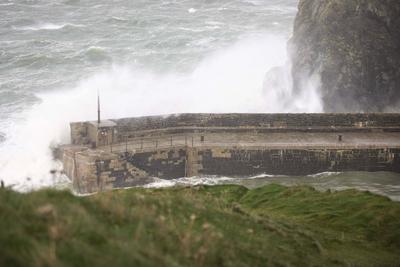 Storm Darragh in Cornwall.-stock-foto
