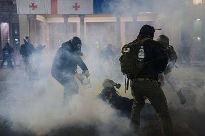 Demonstration of the Georgian opposition-stock-foto