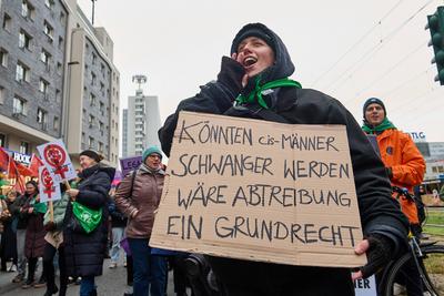 Demonstrationen fuer Legalisierung von Abtreibungen-stock-foto
