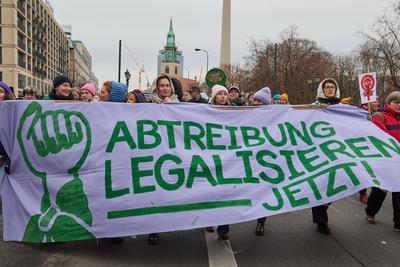 Demonstrationen fuer Legalisierung von Abtreibungen-stock-foto