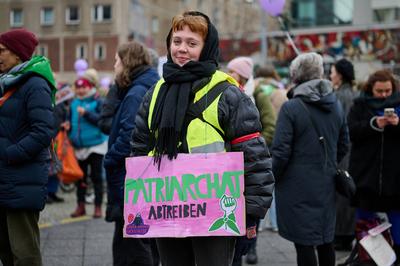 Demonstrationen fuer Legalisierung von Abtreibungen-stock-foto