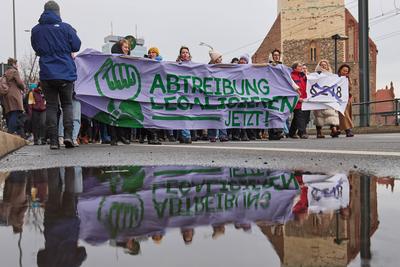 Demonstrationen fuer Legalisierung von Abtreibungen-stock-foto