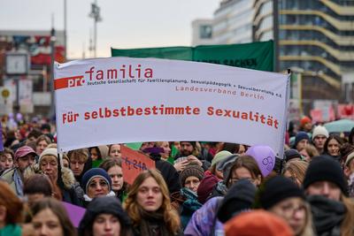 Demonstrationen fuer Legalisierung von Abtreibungen-stock-foto