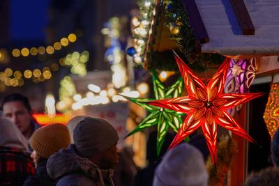 Tratition Architektur Volksfest Weihnacht-stock-photo