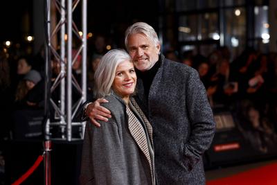 Birgit Schrowange und Frank Spothelfer-stock-photo