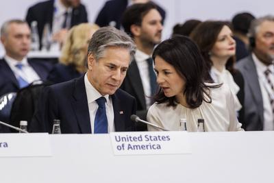 Aussenministerin Baerbock beim OSCE auf Malta-stock-photo