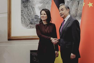 Aussenministerin Baerbock reist nach China-stock-foto