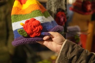 Strickm?tze-stock-foto