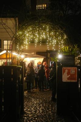 Alt-Rixdorfer Weihnachtsmarkt-stock-foto