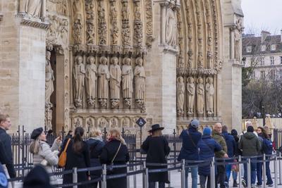 Notre-Dame De Paris Cathedral Reopens To The Public-stock-photo