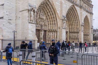 Notre-Dame De Paris Cathedral Reopens To The Public-stock-photo
