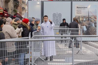 Notre-Dame De Paris Cathedral Reopens To The Public-stock-photo