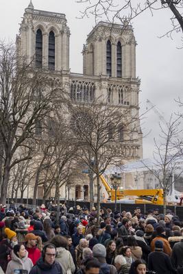 Notre-Dame De Paris Cathedral Reopens To The Public-stock-photo