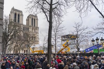 Notre-Dame De Paris Cathedral Reopens To The Public-stock-photo