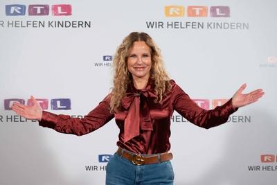 Katja BURKARD, Moderatorin, 29. RTL Spendenmarathon Wir helfen Kindern , Fernsehen, 21.-22.11.2024 in Huerth, Deutschlan-stock-foto