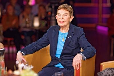 MDR Riverboat Schauspielerin Christel Bodenstein anl??lich der Aufzeichnung der MDR Talkshow R-stock-foto