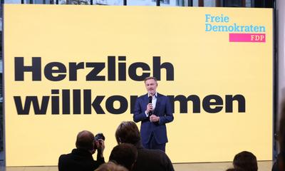 FDP Bundestagswahl 2025 Lindner-stock-foto