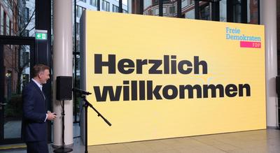FDP Bundestagswahl 2025 Lindner-stock-foto