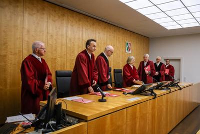 Verfassungsgerichtshofs f?r das Land Nordrhein-Westfalen --stock-foto