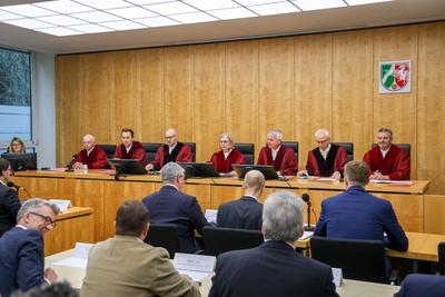 Verfassungsgerichtshofs f?r das Land Nordrhein-Westfalen --stock-foto