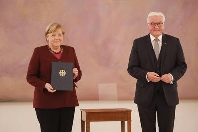 Bilder des Jahres 2021, News 10 Oktober News Themen der Woche KW43 News Bilder des Tages Bundeskanzlerin Angela Merkel,-stock-photo