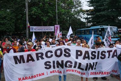 International Human Rights Day Protest 2024-stock-photo