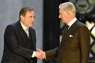 Consultations of King Philippe with informeur Bart De Wever 10/12/2024-stock-foto