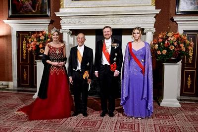 Incoming State Visit Portugal Day 1 State Banquet, Amsterdam, The Netherlands-stock-foto