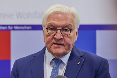 Bundespraesident Steinmeier besucht Caritas-Zentrale-stock-foto