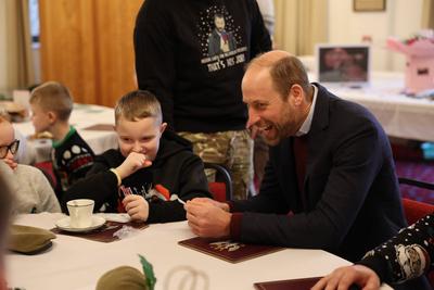Prince William visits 1st Battalion Mercian Regiment-stock-foto