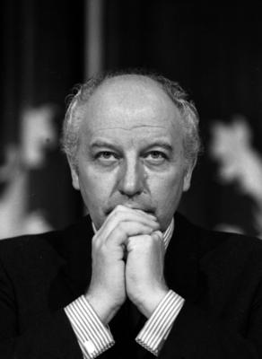 Walter Scheel (GER/FDP/Bundesminister f?r wirtschaftliche Zusammenarbeit)-stock-foto
