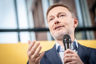 Kampagnenpr?sentation FDP zur Bundestagswahl 2025 ?-stock-foto