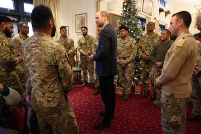 Prince William visits 1st Battalion Mercian Regiment-stock-foto