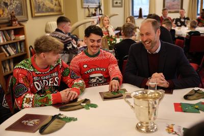 Prince William visits 1st Battalion Mercian Regiment-stock-foto