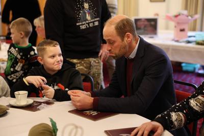 Prince William visits 1st Battalion Mercian Regiment-stock-foto
