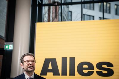 Kampagnenpr?sentation FDP zur Bundestagswahl 2025 ?-stock-foto
